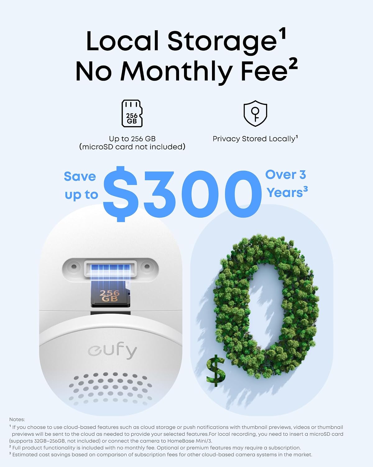 eufy Security Cámara interior\/exterior C31 (paquete de 2), IP66, s...