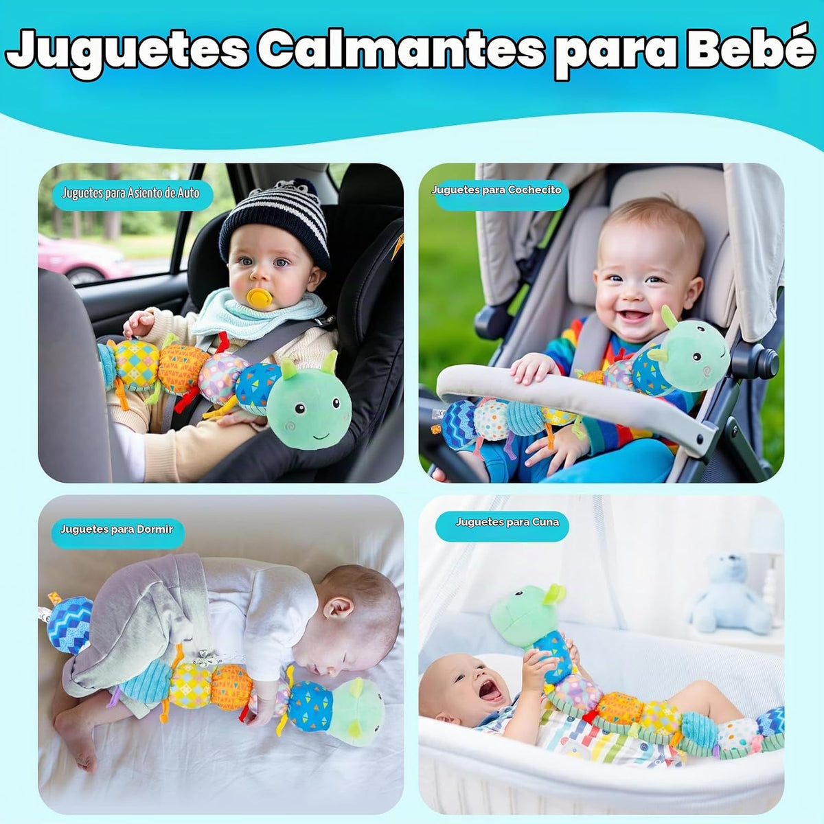 Topsochir Juguetes de Tiempo Boca Abajo para Bebés de 0-6 Meses Pel...