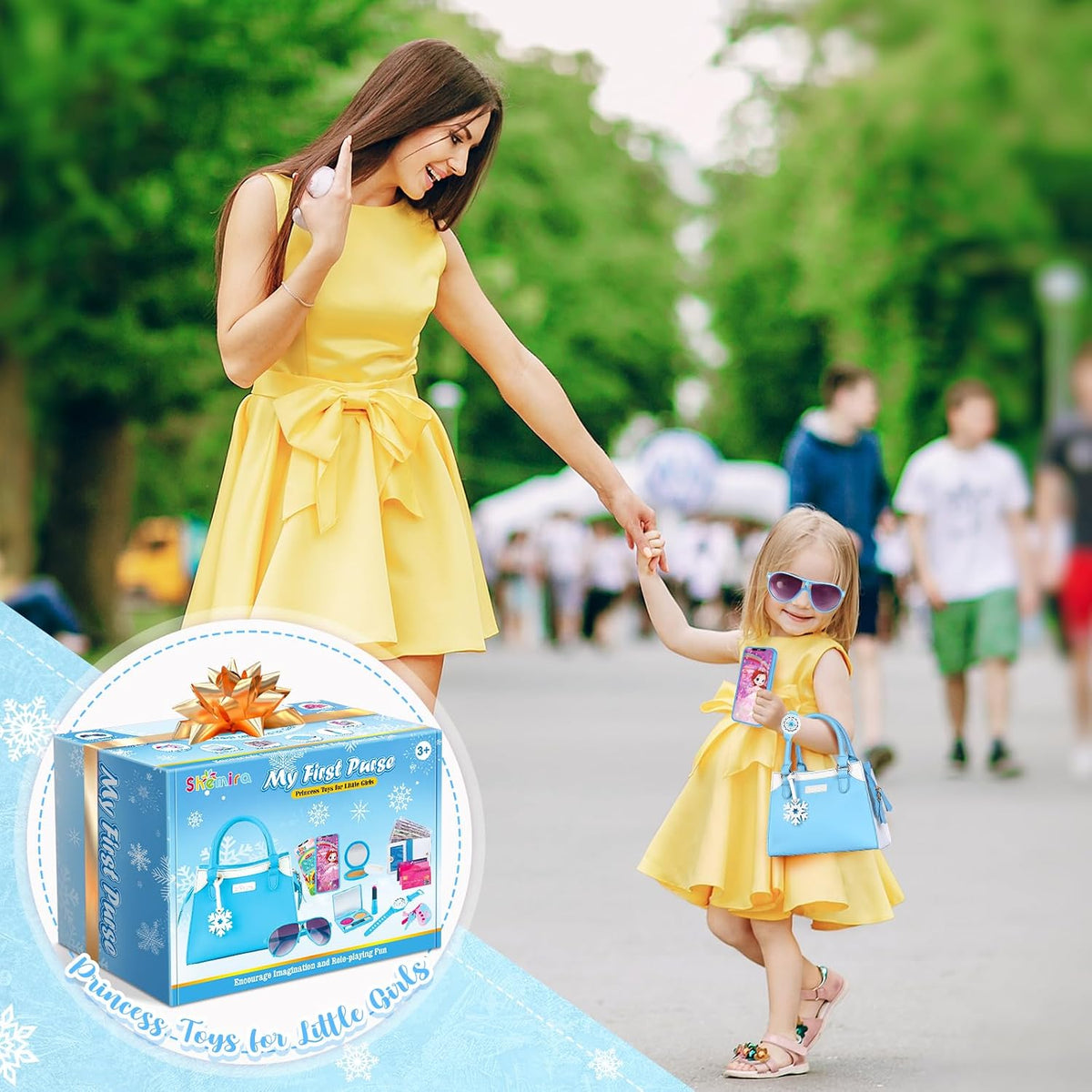 Bolso de juego Shemira para niñas pequeñas, juguetes de princesa de...