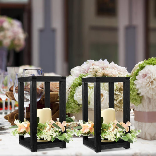 Hushee Juego de 60 velas de madera para centros de mesa de boda, co...