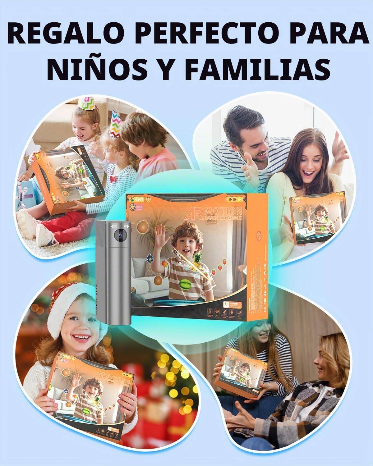 MetFut Consola de juegos AR Motion para niños y adultos: sistema de...