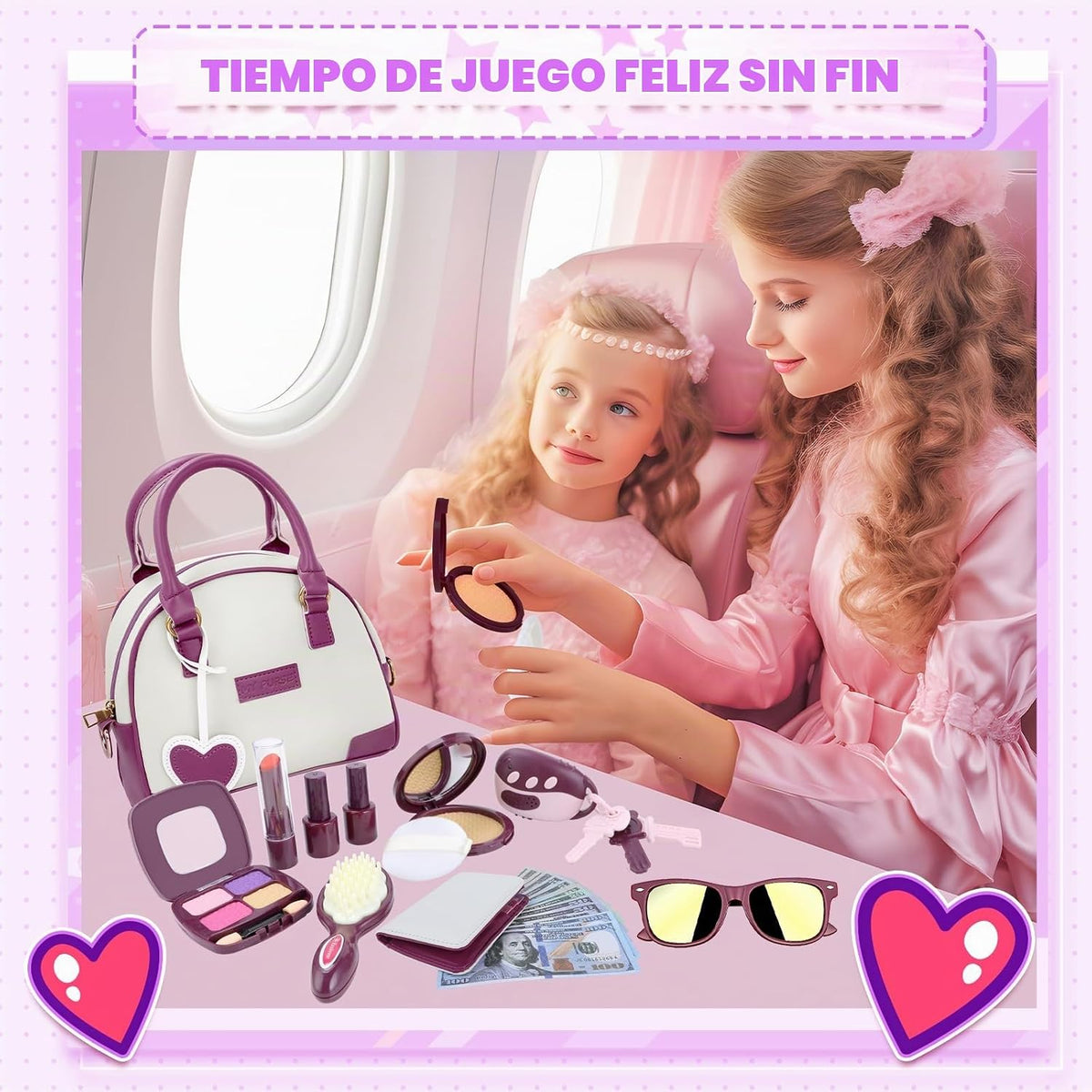 INNOCHEER Bolso de niñas pequeñas, bolso de juguete para niños con...