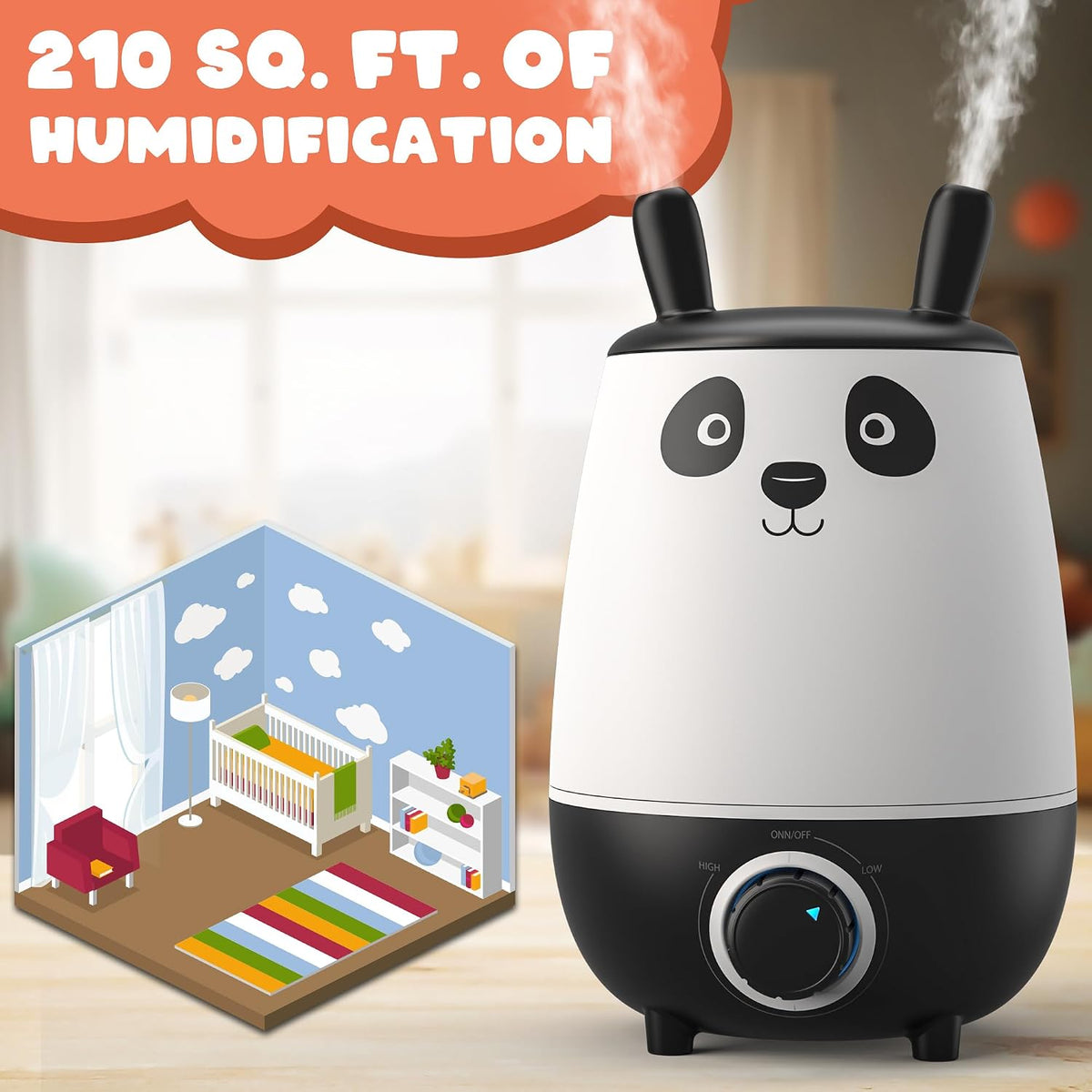 Everlasting Comfort Humidificadores para Niños de 2.5L para Dormito...