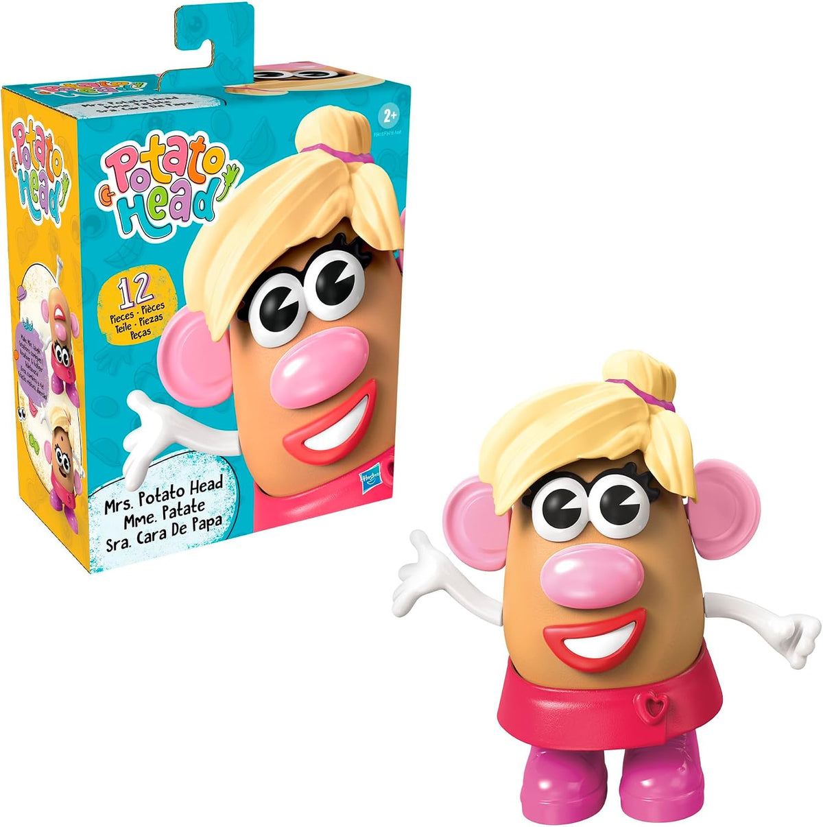 Cabeza de Mr. Potato y Cabeza de Mrs Potato, set con 12 partes y pi...