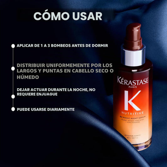 Kerastase Nutritive 8H Magic Night Serum - Tratamiento nocturno par...
