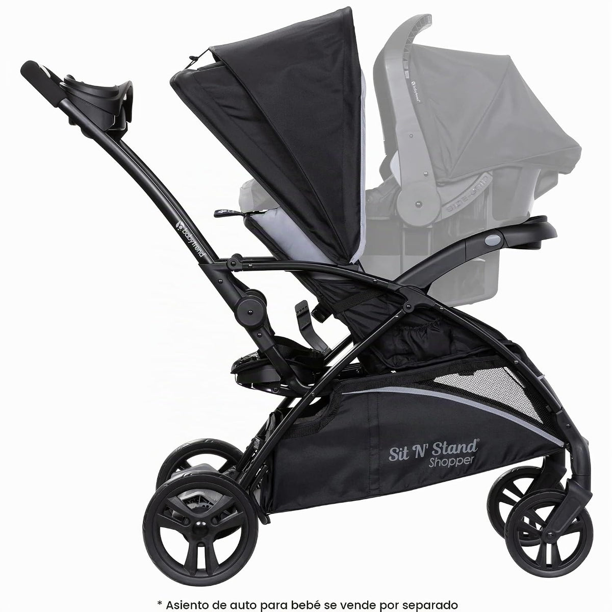 Baby Trend Sit N' Stand - Cochecito 5 en 1 y asiento EZ-Lift Pl...