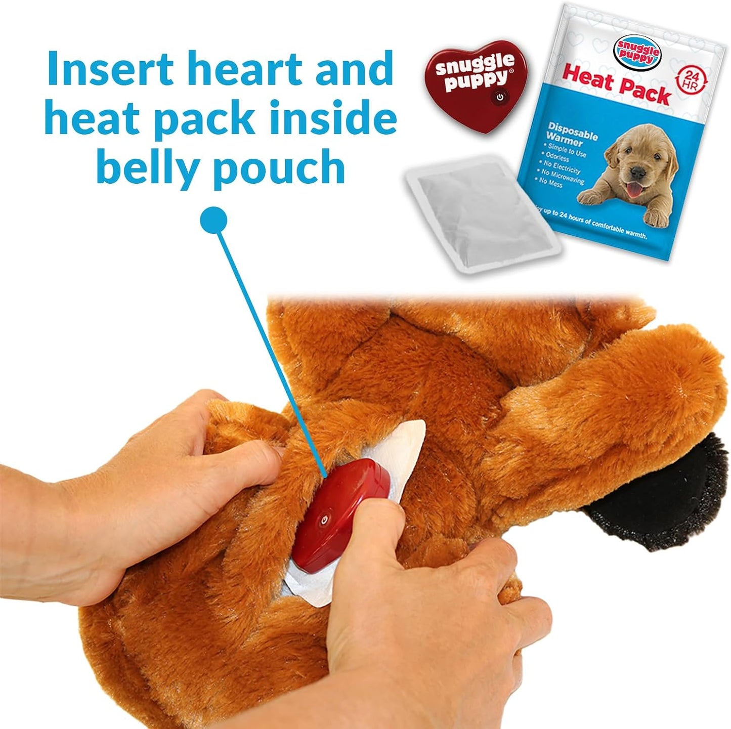 Snuggle Puppy Original Toys - Cachorro latido del corazón para perr...