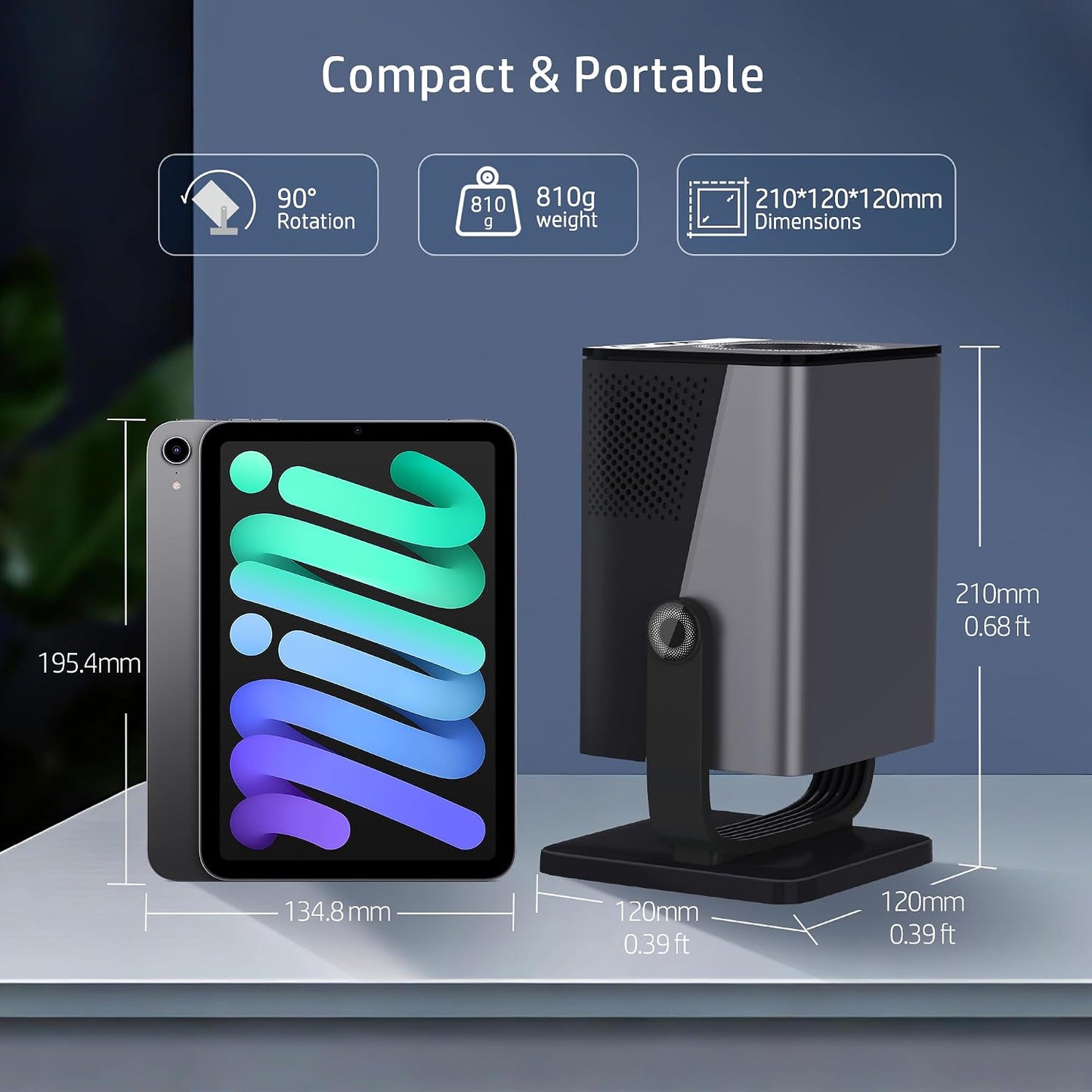 Proyector HP con Netflix, aplicaciones con licencia oficial, mini p...