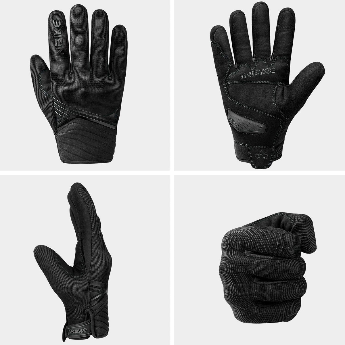 INBIKE - Guantes de invierno con forro polar térmico para motocicle...