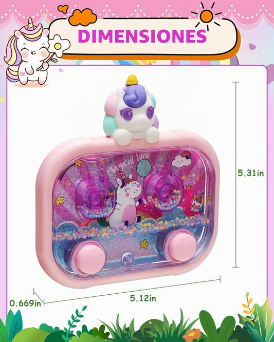 Givzan Juego de agua portátil con luz \u2013 Juego de objetivo de p...