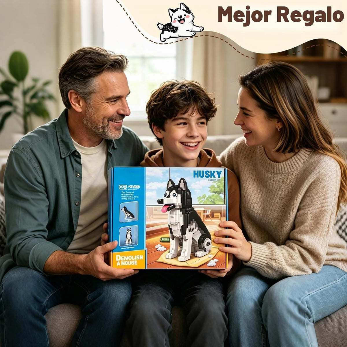 Nicefurn Husky Juego de bloques de construcción, kit de modelo de p...