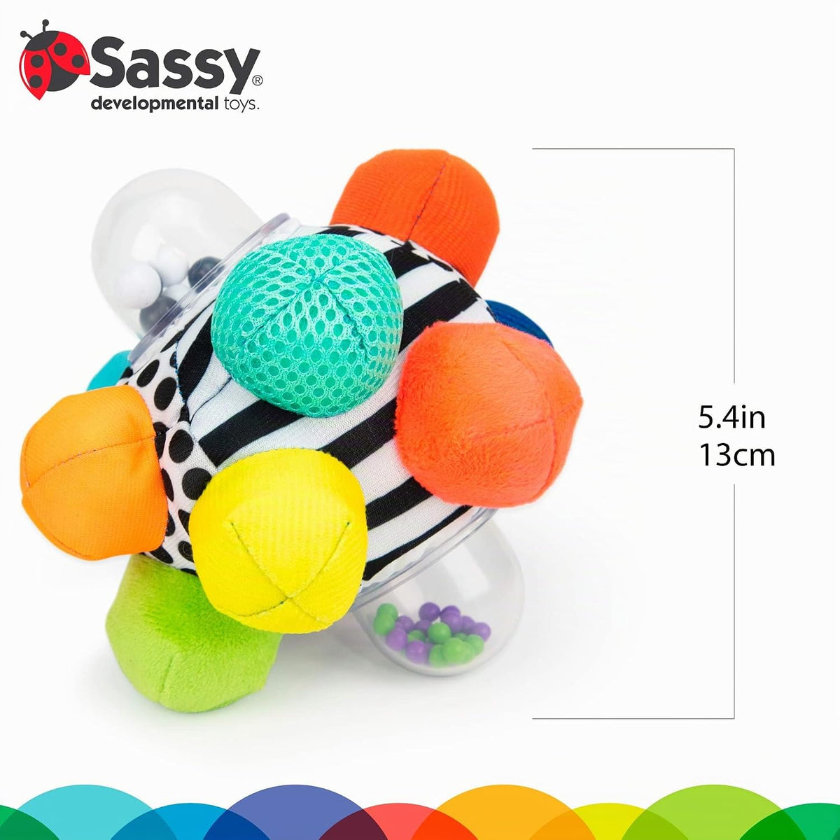 Sassy Developmental Bumpy Ball, Azul