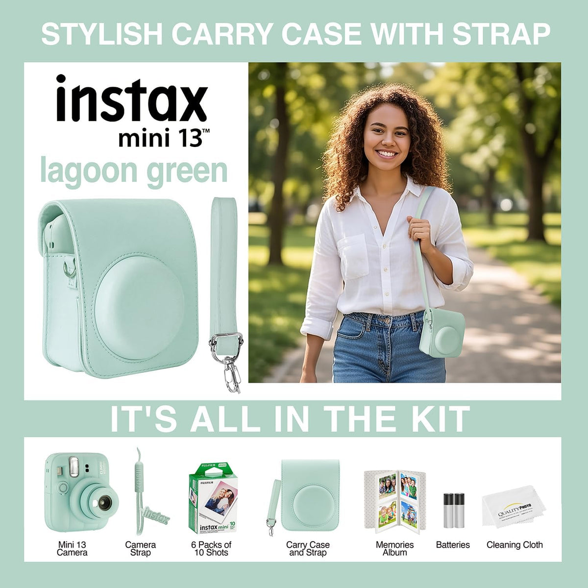 Fujifilm Instax Mini 13 Cámara instantánea 60 películas y accesorio...