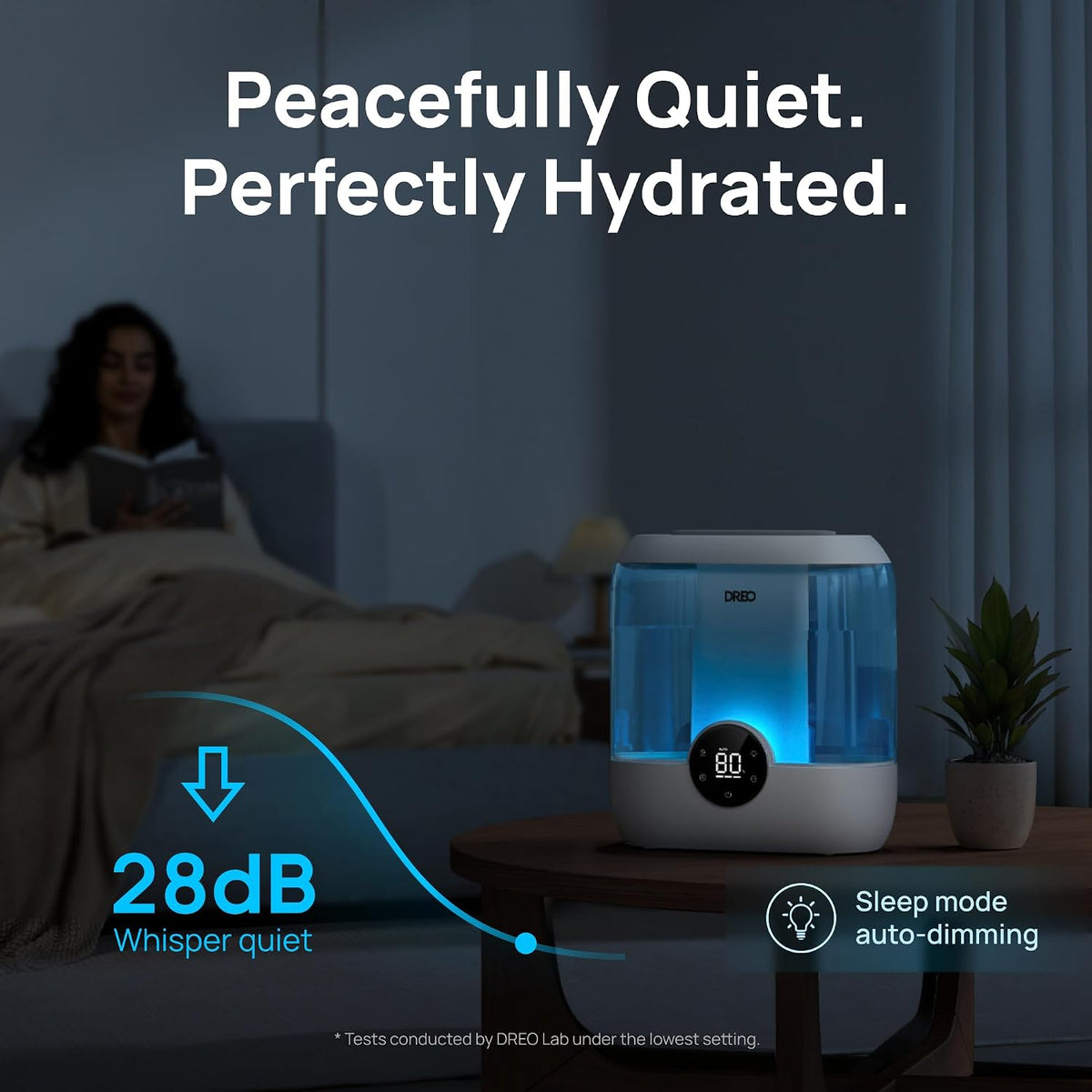 DREO Humidificadores para dormitorio, humidificador de niebla fría...