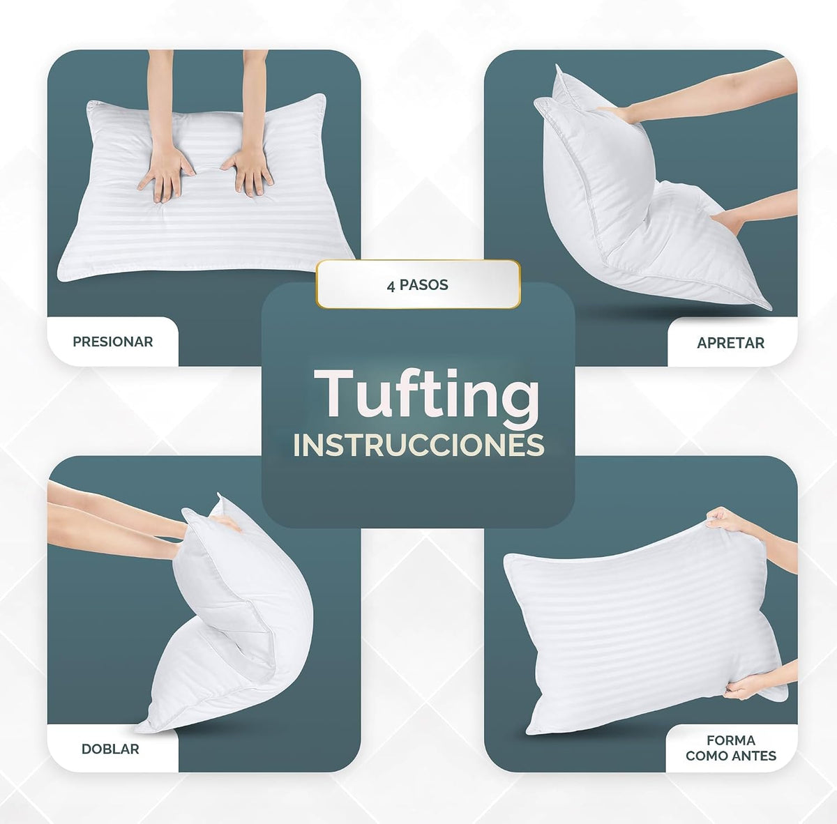 Utopia Bedding - Juego de 2 almohadas de cama para dormir, tamaño K...
