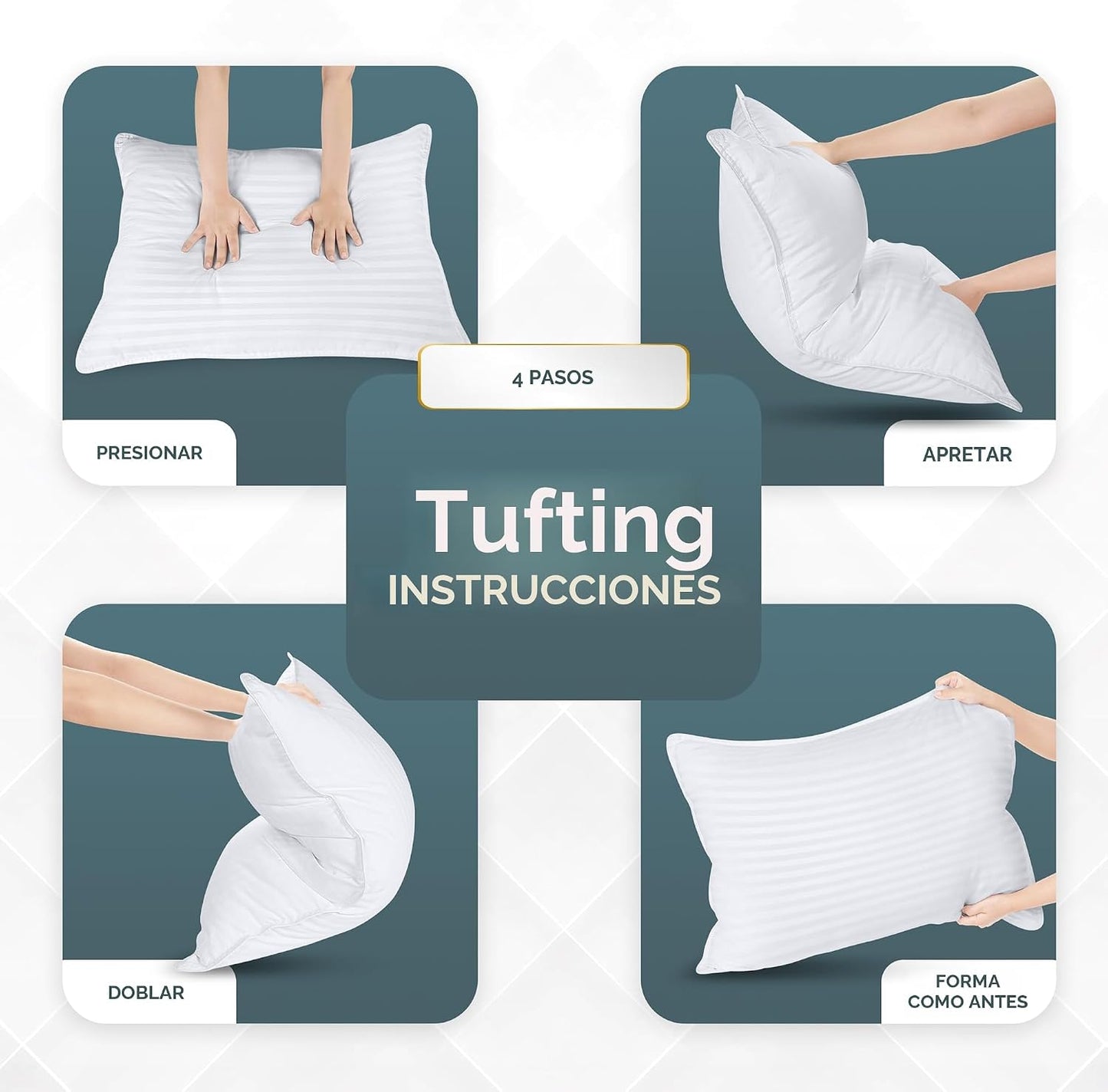 Utopia Bedding - Juego de 2 almohadas para dormir tamaño Queen (bla...