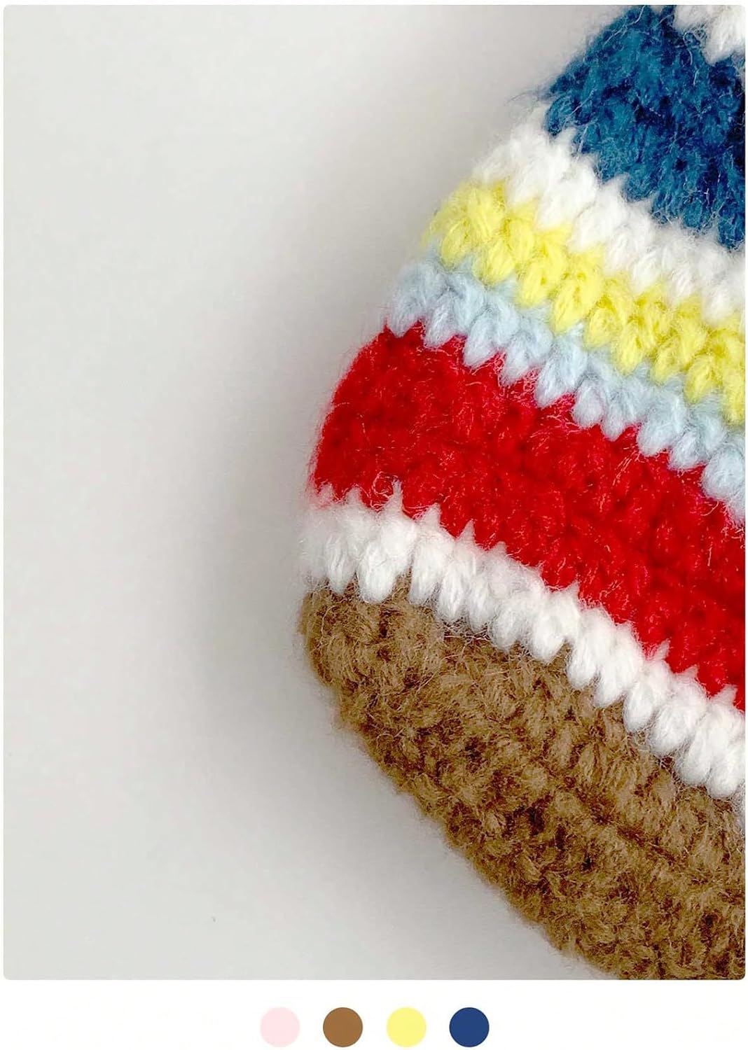 GORGLITTER Gorros de ganchillo para mujer, gorro de punto con bloqu...