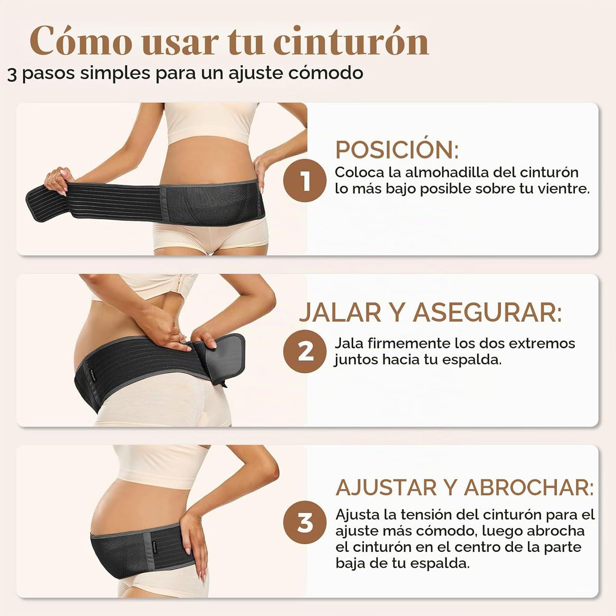 ChongErfei Banda de Vientre para Embarazo Cinturón de Maternidad So...