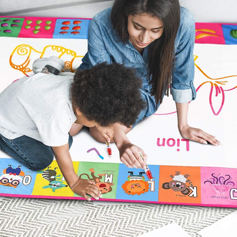 Tapete para dibujar con agua, tablero de dibujo para niños, juguete...