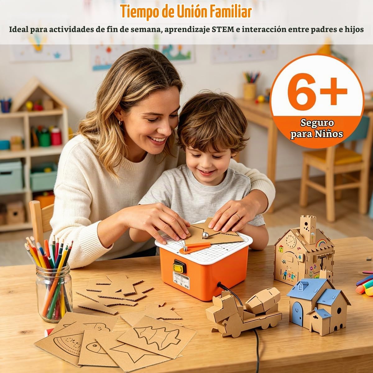 cropyoyo Cortador de cartón para niños, cuchillo de manualidades de...