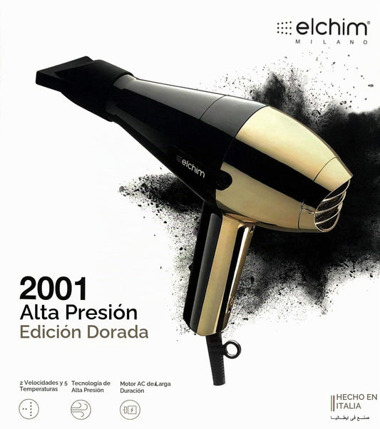 Elchim Secador de pelo profesional de alta presión 2001, secador de...