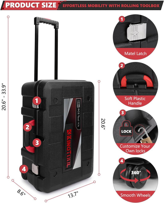 KINGTOOL Kit de herramientas para el hogar, kit de herramientas de...