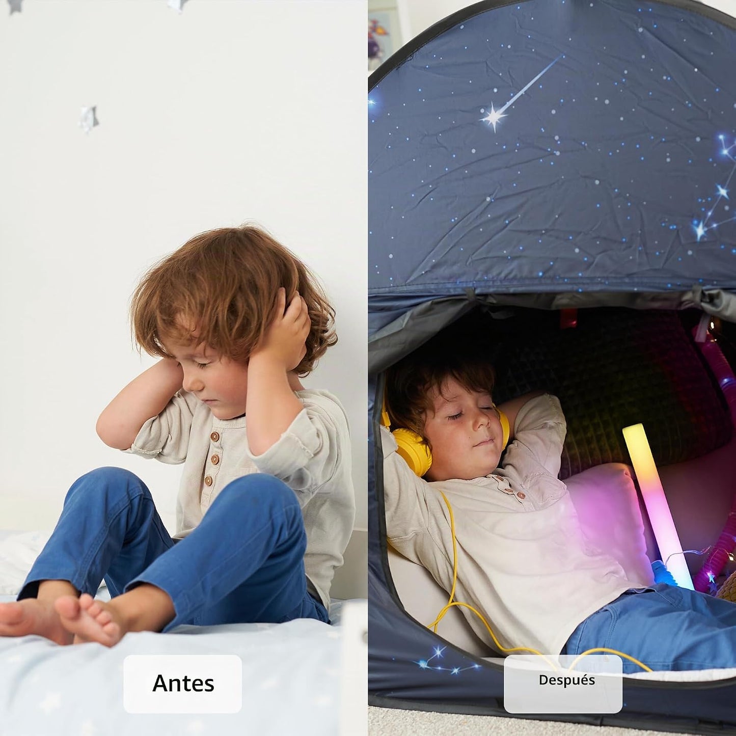 Tienda de campaña sensorial | Esquina tranquila para que los niños...