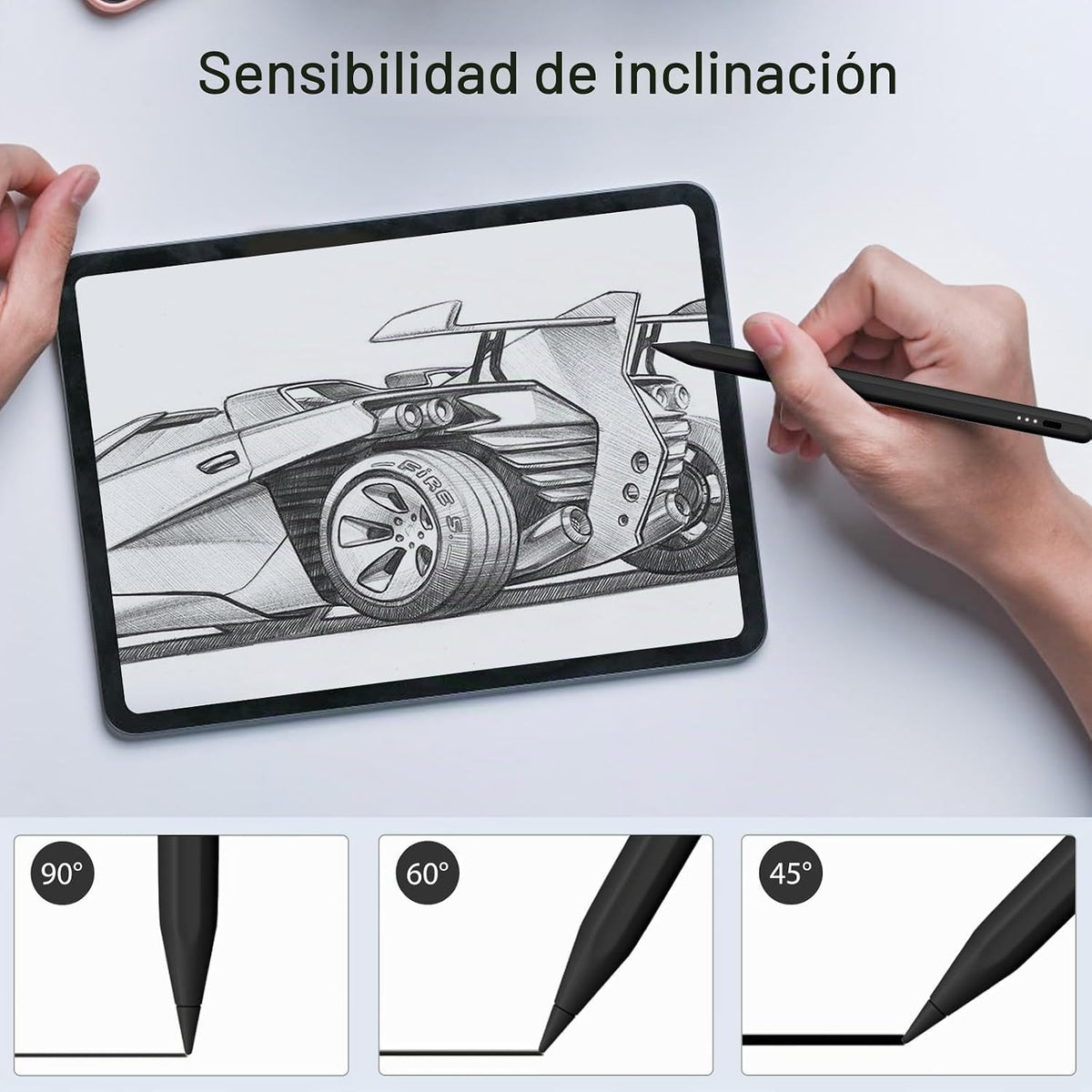 Lápiz óptico para iPad, lápiz óptico de carga rápida de 13 minutos...