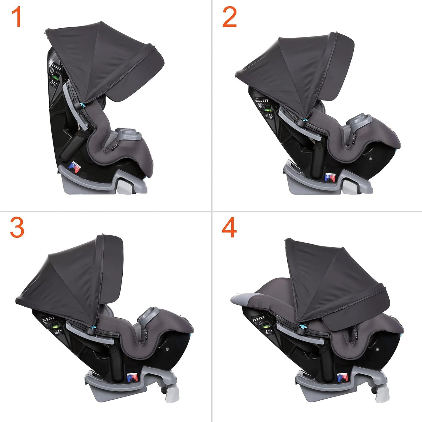 Baby Trend Cover Me - Asiento convertible 4 en 1 para bebés y niños...