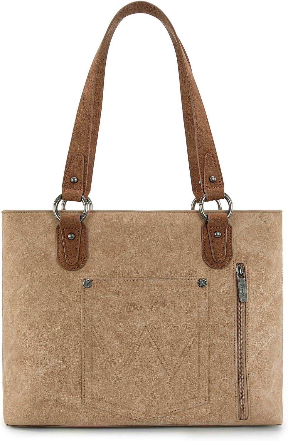 Montana West Wrangler Bolso de mano para mujer con múltiples bolsil...