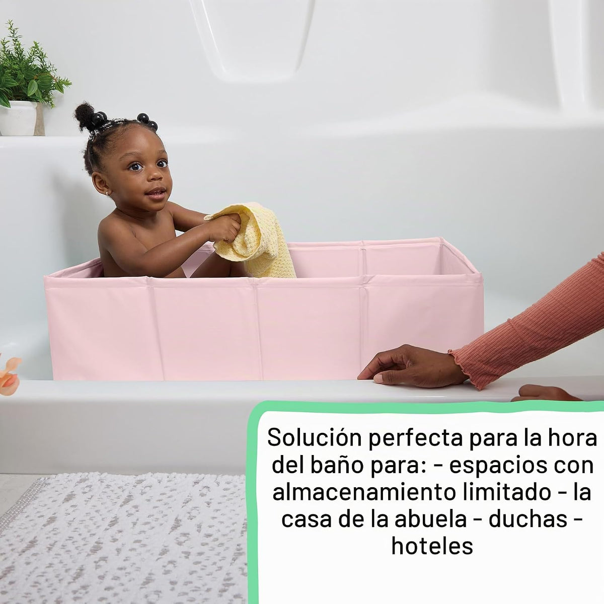 Ingenuity Tuckaway - Bañera plegable para niños pequeños, convierte...