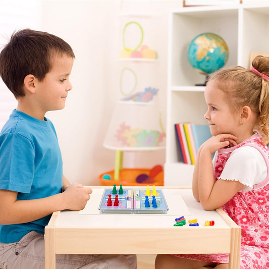 KOKOSUN Juego de mesa de juego Mini Ludo - 6 \u2033, juego de mesa...