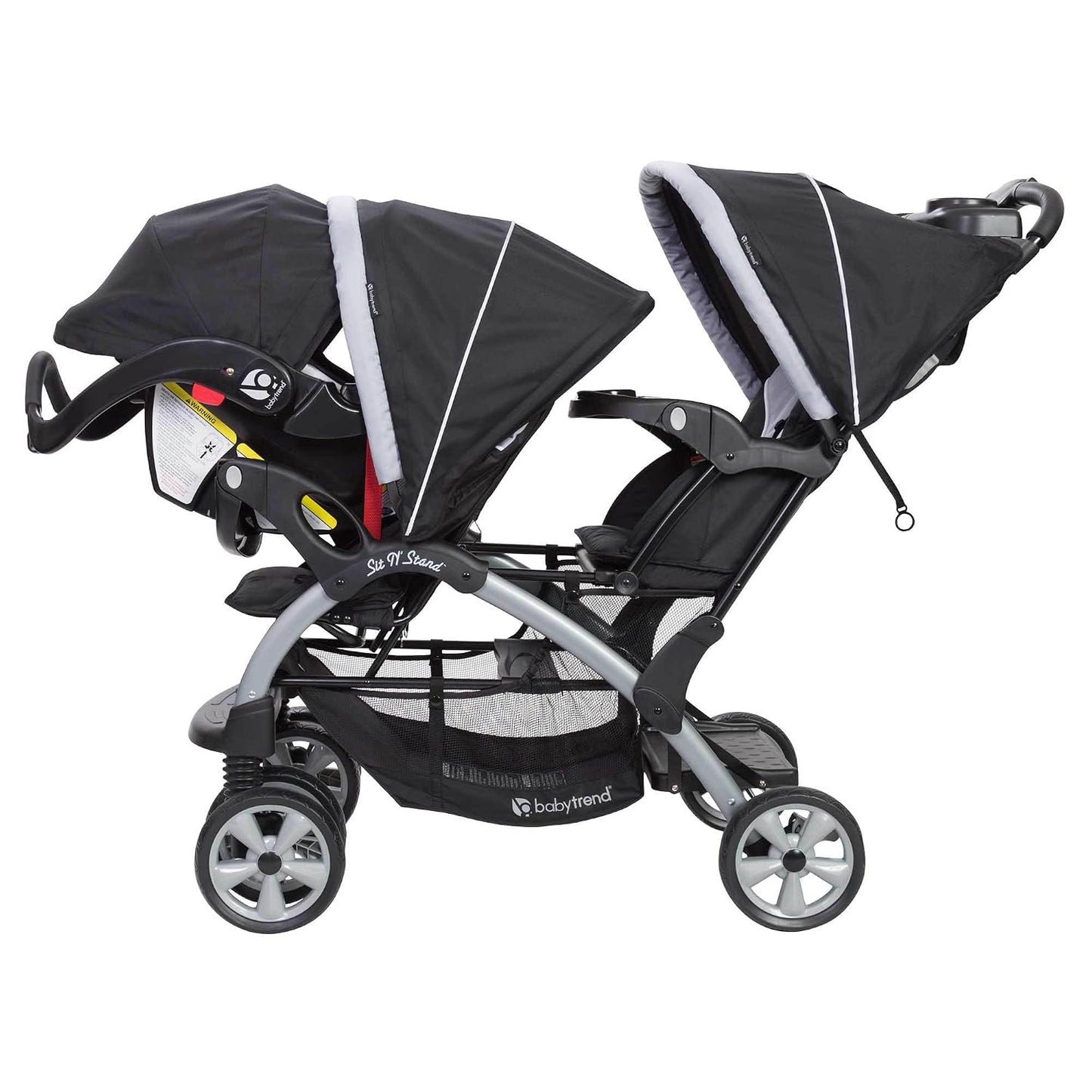 Cochecito doble para bebés y niños pequeños Baby Trend con arnés y...