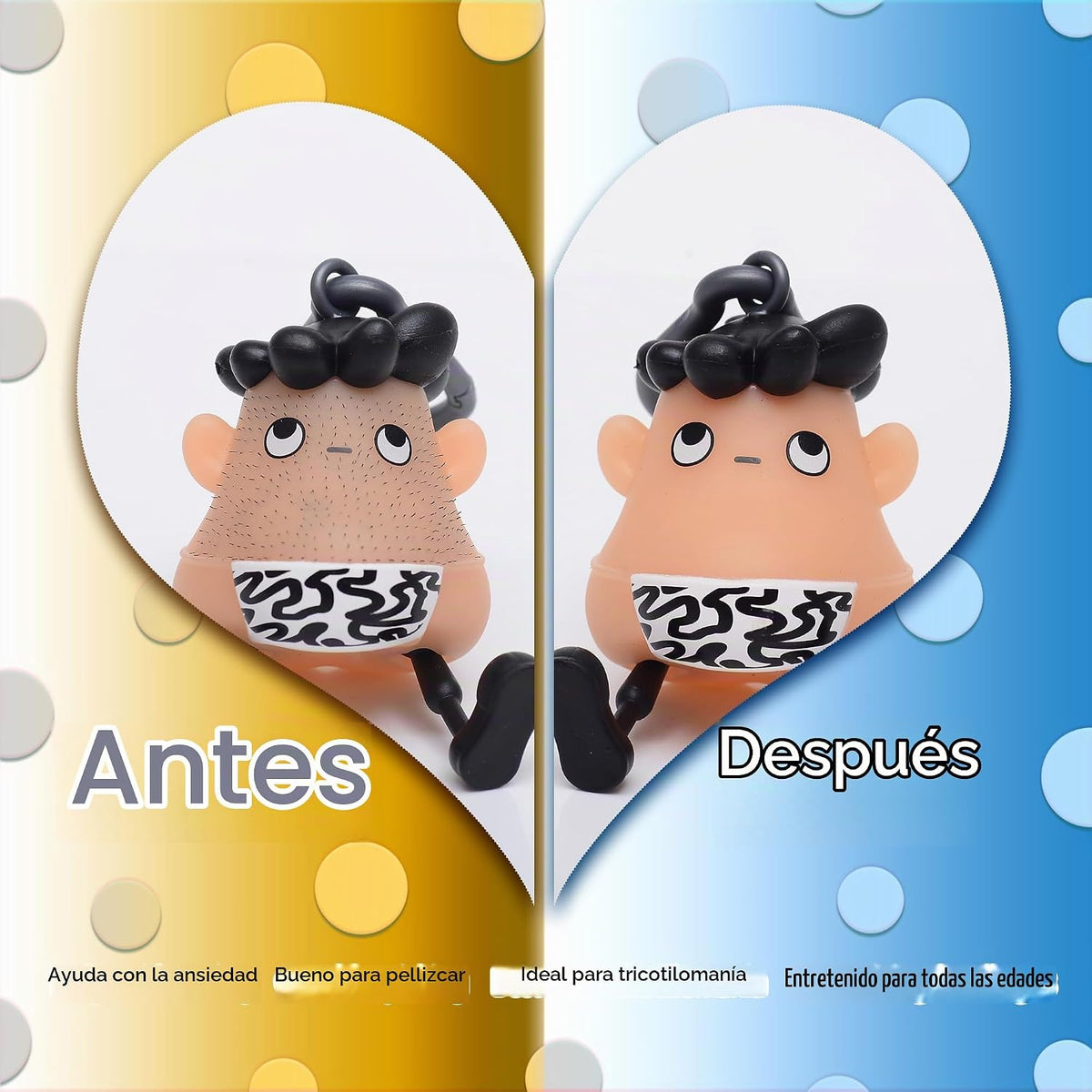 Juguete de dedo para aliviar la piel súper para personas que se arr...