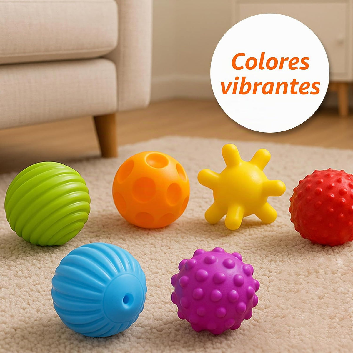 ROHSCE Bolas de bebé para niños pequeños de 1 a 3 años, juguetes de...