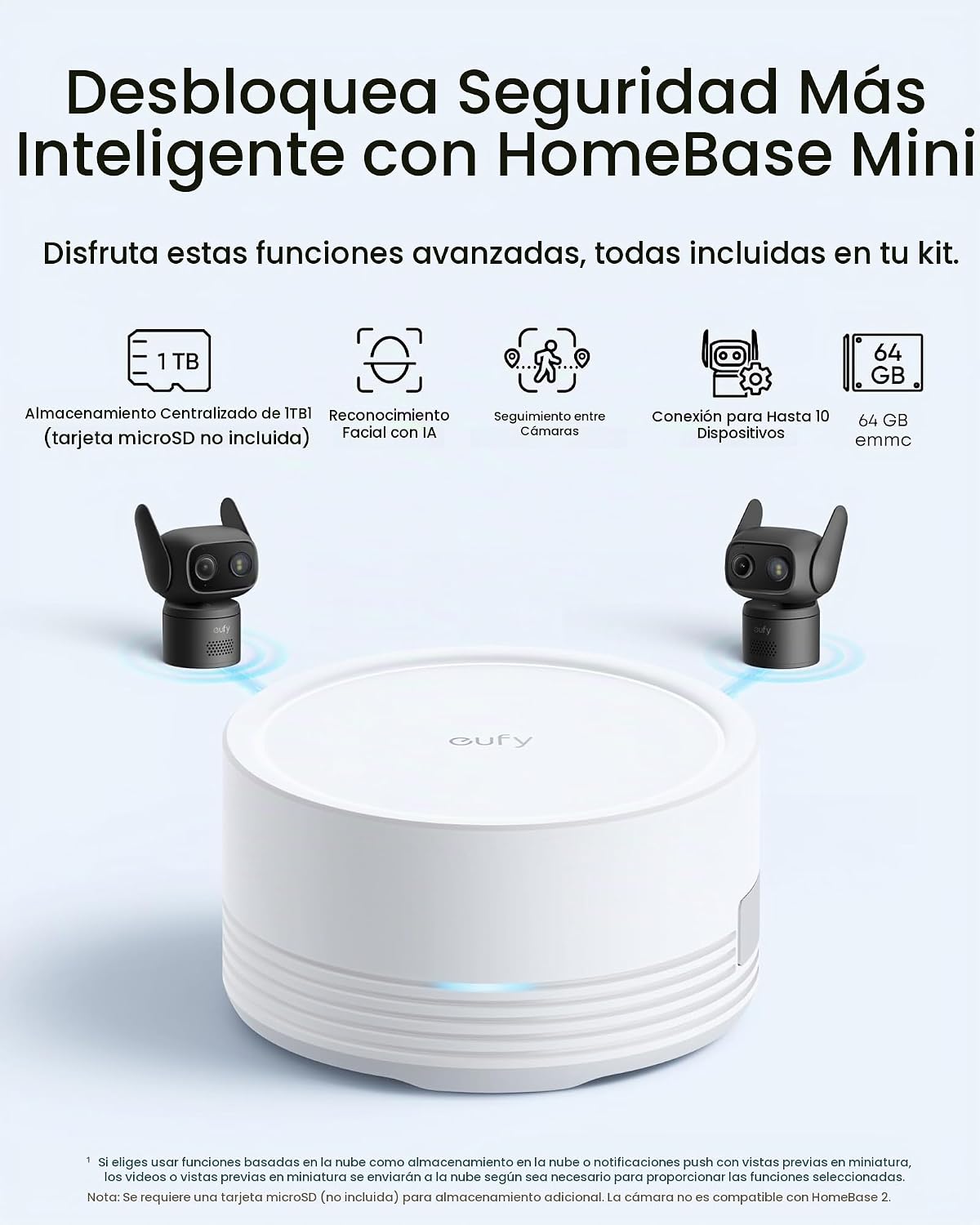 Cámara de seguridad para interiores y exteriores eufy C31, paquete...