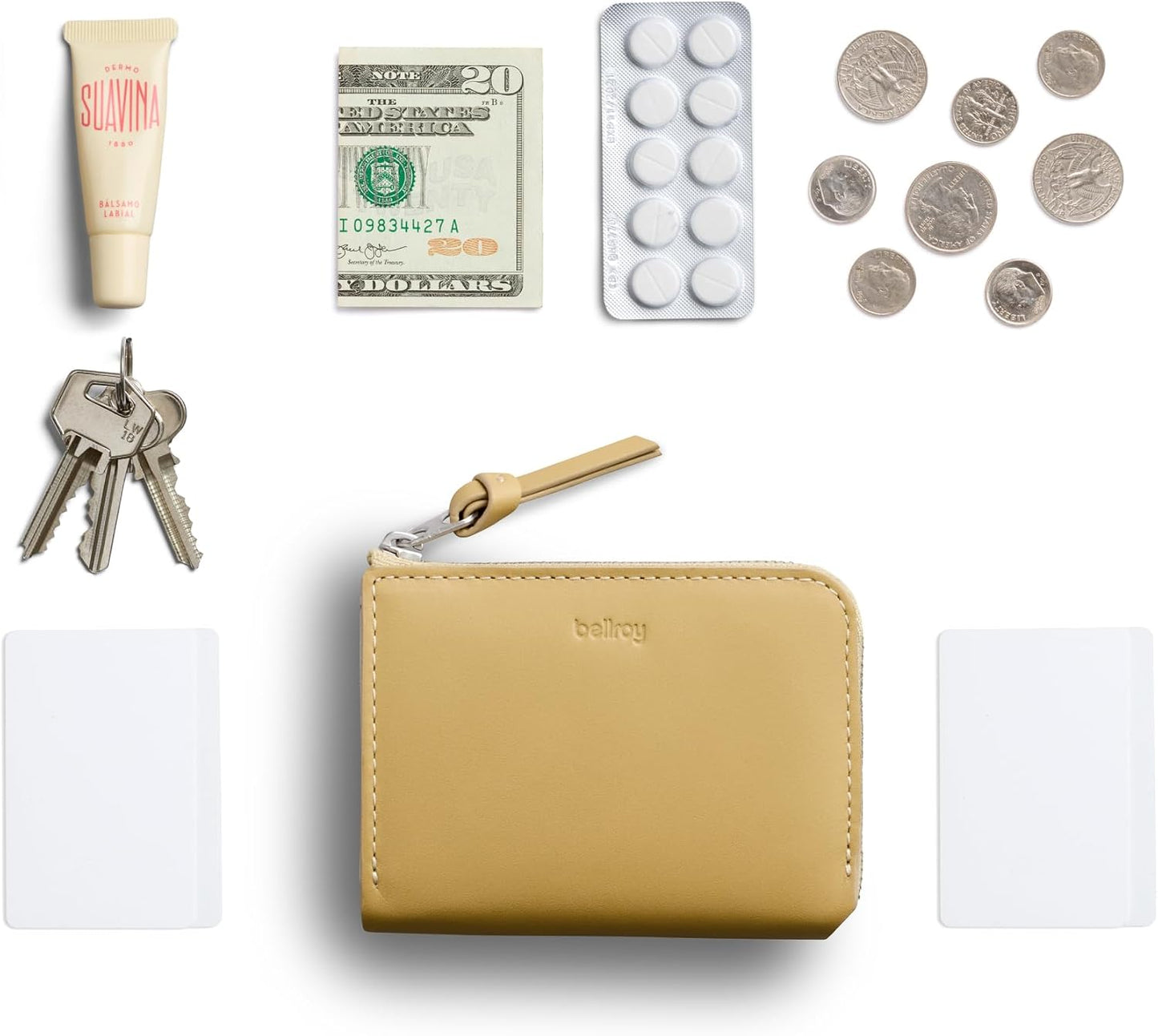 Bellroy L-Pocket (cartera minimalista con cremallera con almacenami...