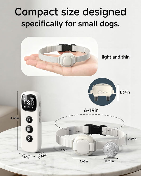 HapTop Collar de choque para perros pequeños de 5 a 30 libras - Col...