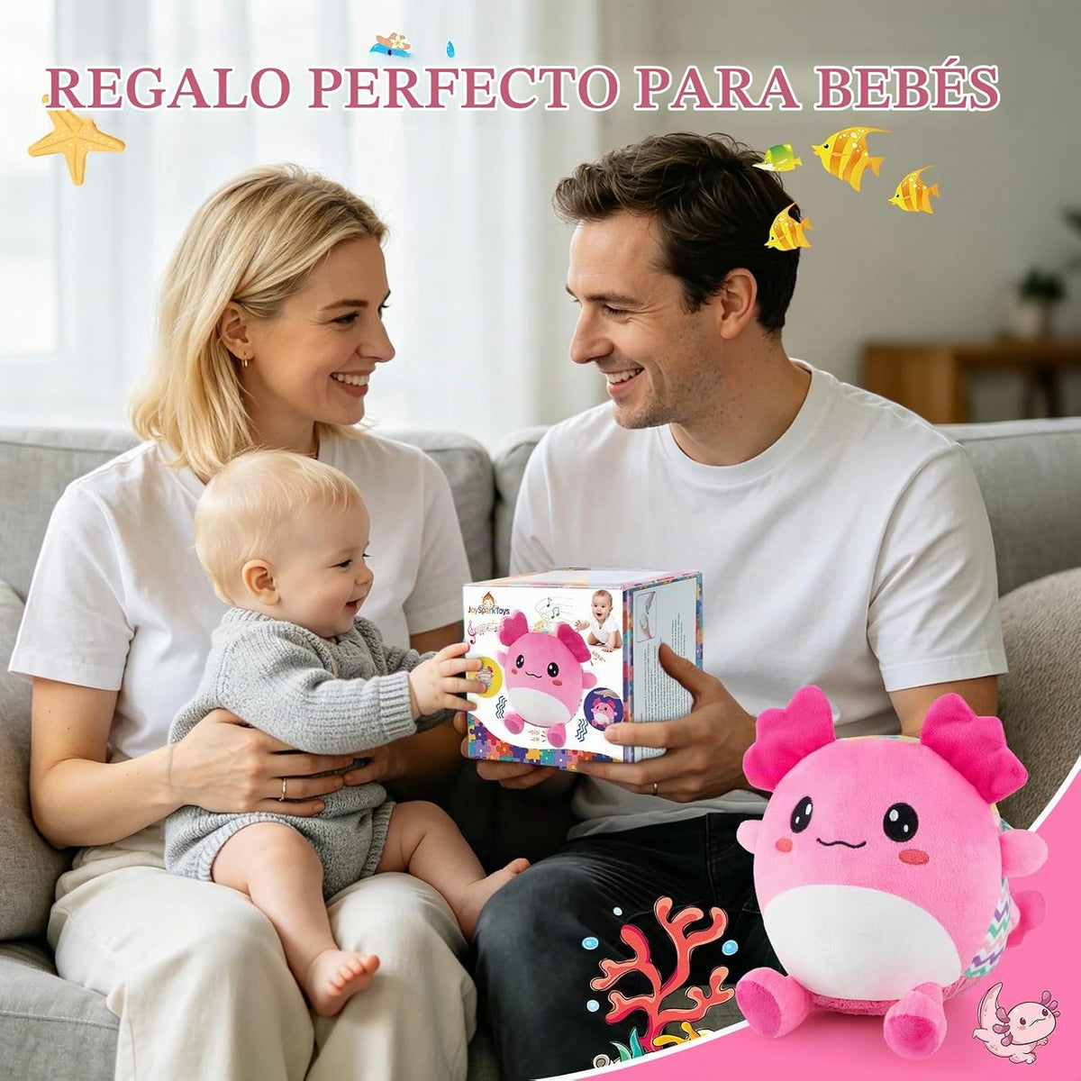 Juguetes para niñas de 1 año, juguete interactivo para bebés de 6 a...