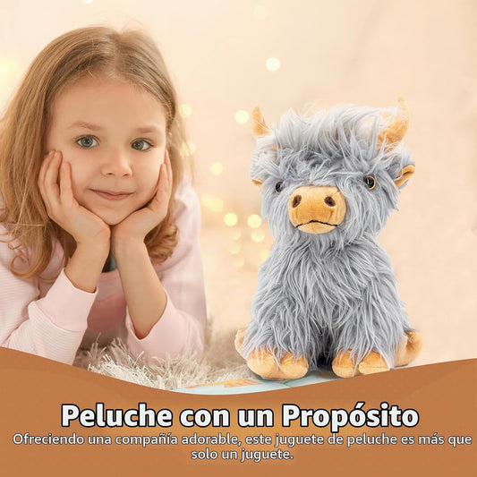 Marysun Juguete de peluche de vaca de las montañas, regalo de vaca...