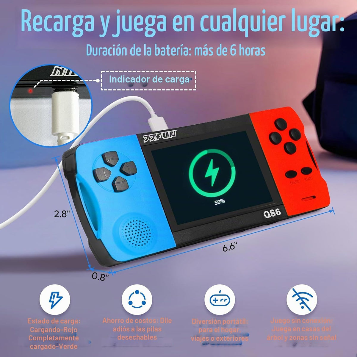 Juegos de mano para niños con pantalla grande IPS de 3.5 pulgadas i...
