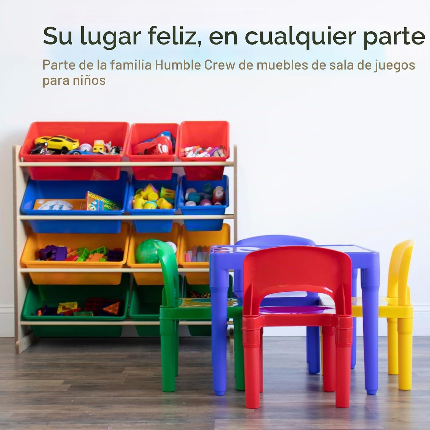 Humble Crew Juego de mesa y silla para niños, interior y exterior,...