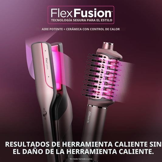Shark FlexFusion - Moldeador de aire de cerámica, alisador+rizador,...