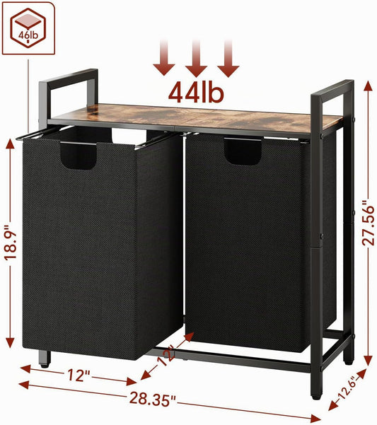 Kitstorack Organizador de Cesta de Lavandería, Cesta de Ropa con Es...