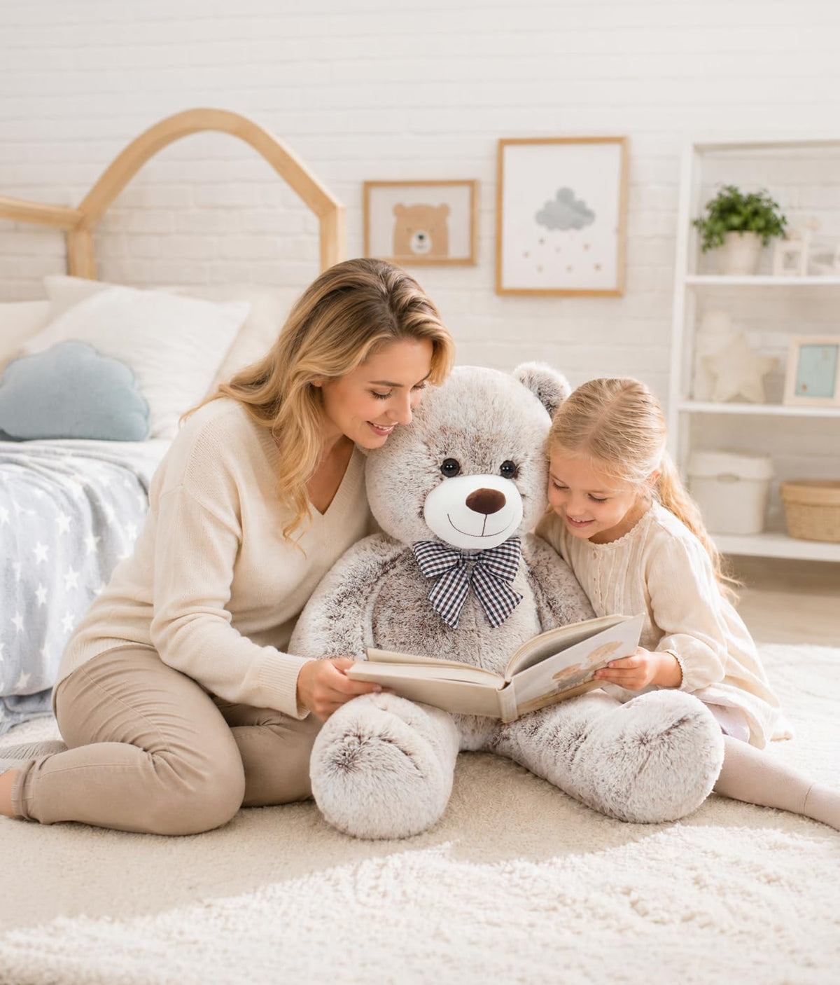 MaoGoLan Oso de peluche gigante de 39 pulgadas, regalo de animal de...