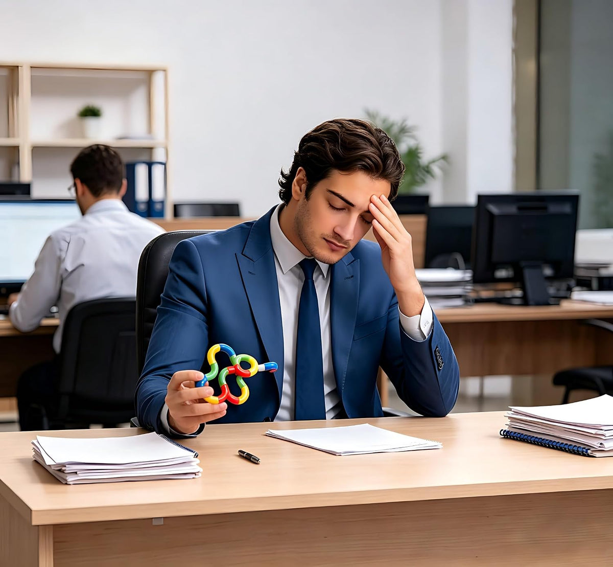 Juguetes antiestrés silenciosos y giratorios, 8 unidades para adult...