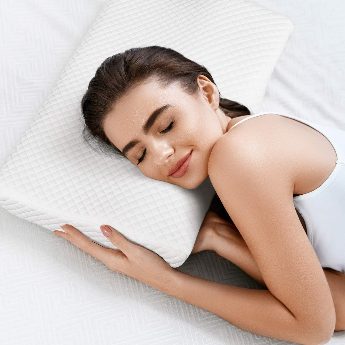 ZAMAT Almohada de espuma viscoelástica para aliviar el dolor de cue...