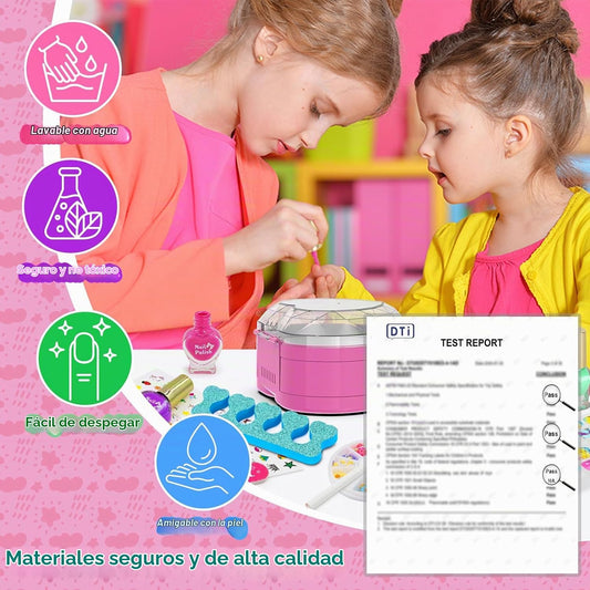 Ylovetoys Juego de esmaltes de uñas para niñas, kit de arte de uñas...