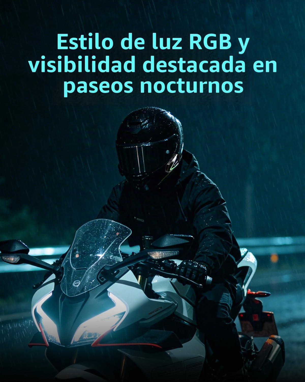 BLAISE Auriculares Bluetooth para motocicleta V1, altavoces Bluetoo...