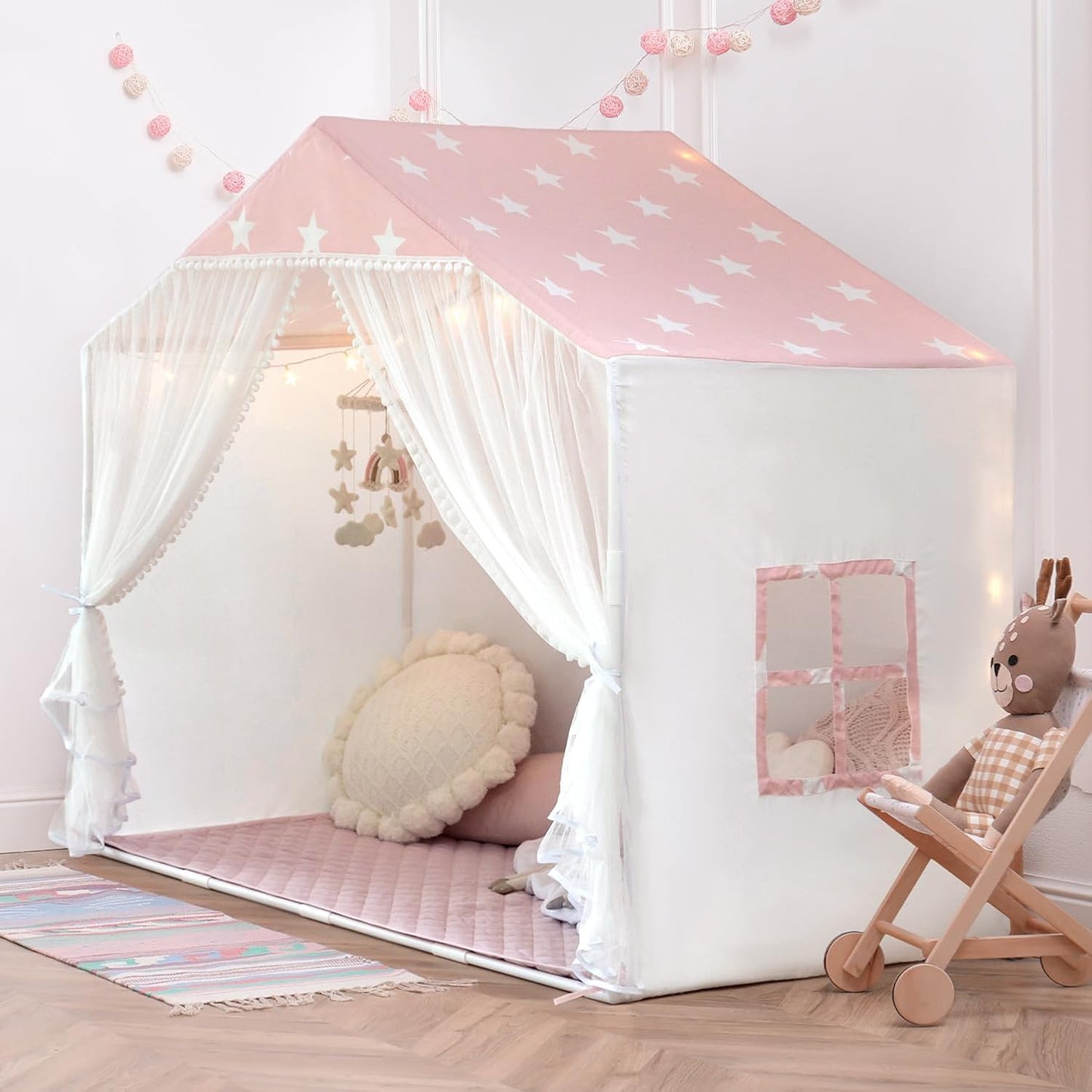 Tienda de campaña para niños con alfombra, tienda de campaña para n...